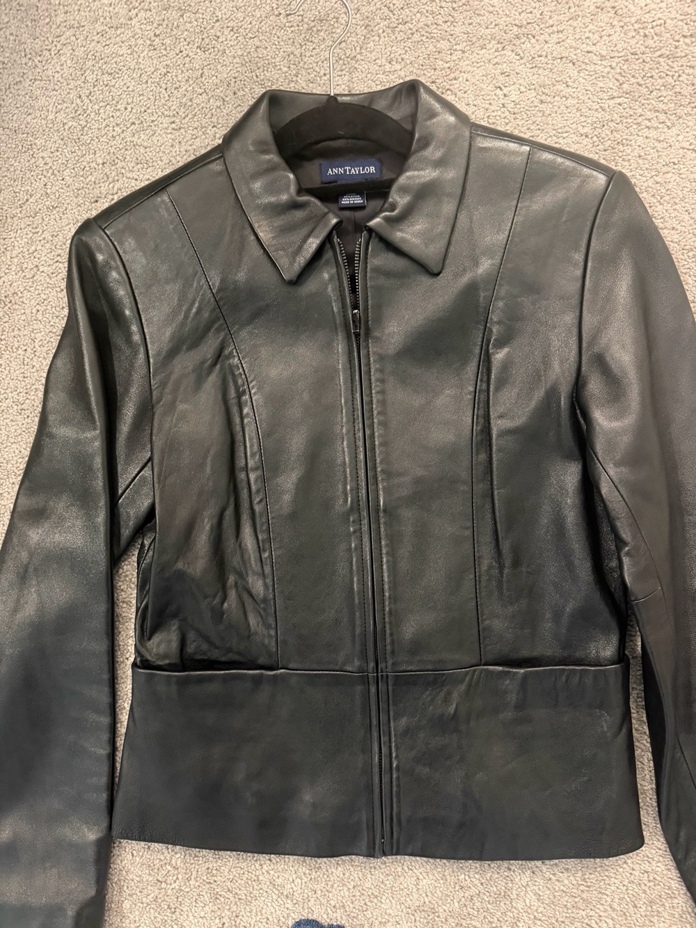 Ann Taylor Black Leather Jacket